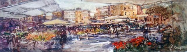 Il mercato di Campo de' Fiori a Roma